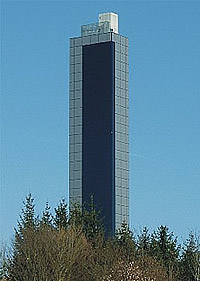 Siloturm Schapfenmühle mit Solarfassade